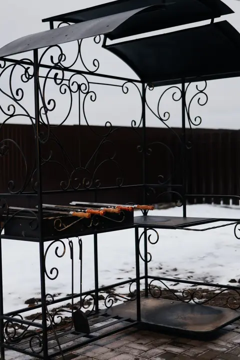 Мангальная зона зимой