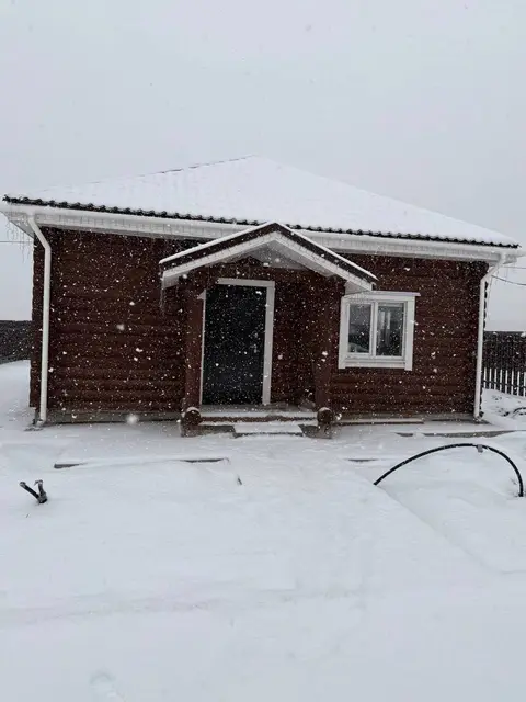 Дом из сруба зимой в «Морозко»